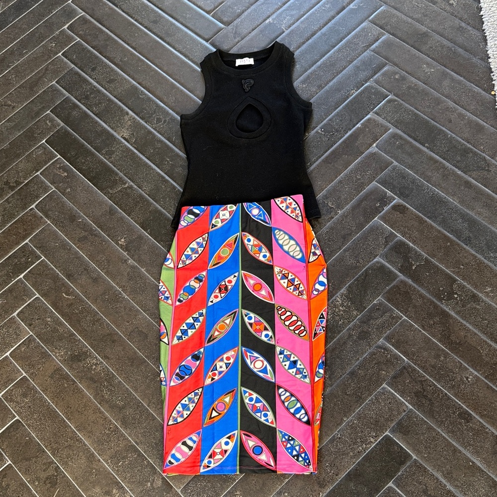 Pucci Pencil Skirt with Tank